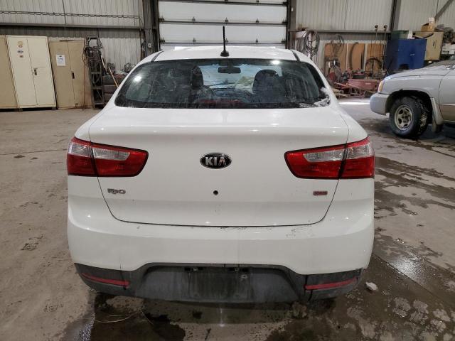 KNADM4A39D6142630 - 2013 KIA RIO LX WHITE photo 6