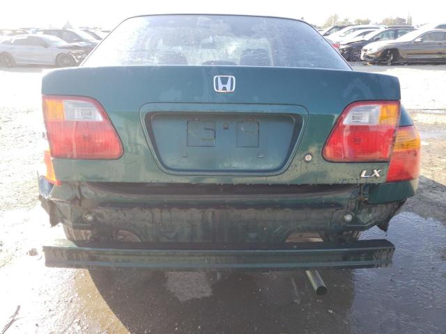 JHMEJ6674YS004061 - 2000 HONDA CIVIC LX GREEN photo 6