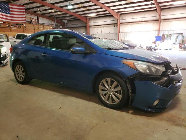 KNAFX6A85E5247518 - 2014 KIA FORTE EX BLUE photo 4