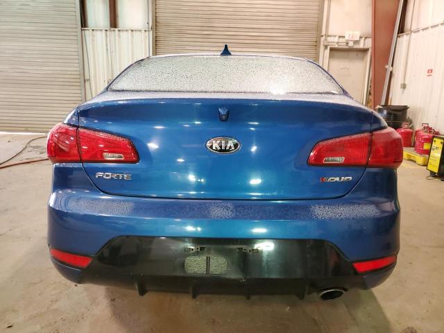 KNAFX6A85E5247518 - 2014 KIA FORTE EX BLUE photo 6