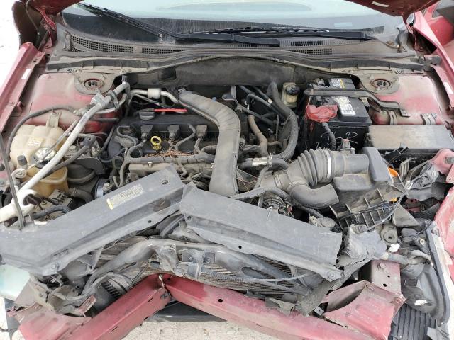 3FAHP07Z58R119148 - 2008 FORD FUSION SE RED photo 11