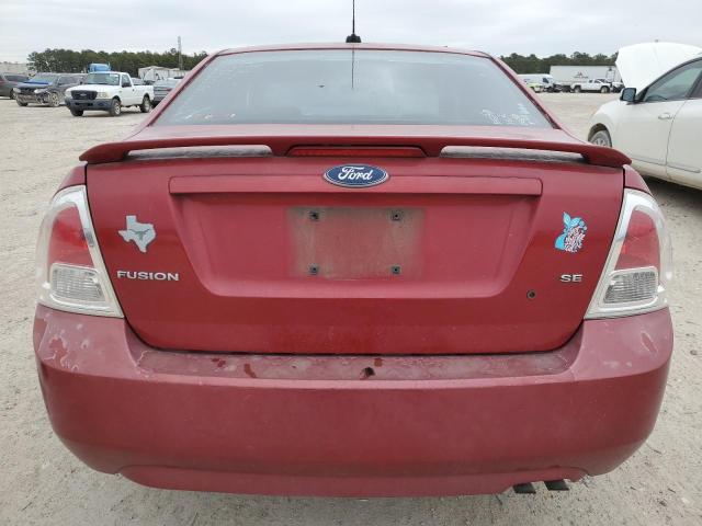 3FAHP07Z58R119148 - 2008 FORD FUSION SE RED photo 6