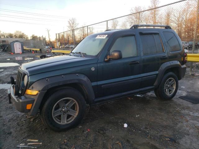 1J4GL38K25W632431 - 2005 JEEP LIBERTY RENEGADE GREEN photo 1