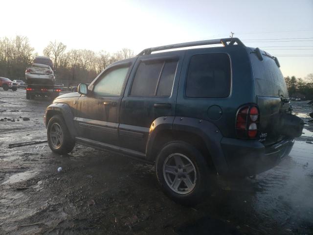 1J4GL38K25W632431 - 2005 JEEP LIBERTY RENEGADE GREEN photo 2