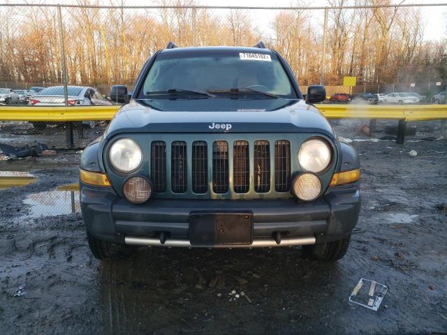 1J4GL38K25W632431 - 2005 JEEP LIBERTY RENEGADE GREEN photo 5