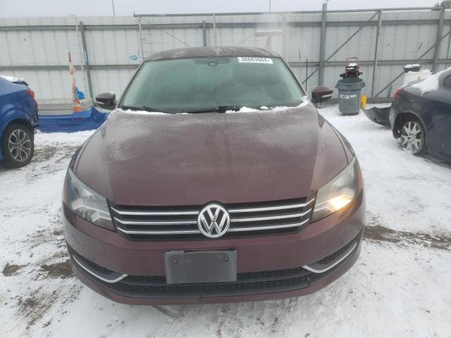 1VWBP7A39DC085394 - 2013 VOLKSWAGEN PASSAT SE MAROON photo 5