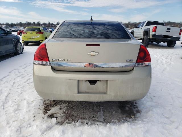 2G1WB58K081343522 - 2008 CHEVROLET IMPALA LS GOLD photo 6