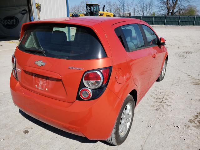 1G1JA6SH5C4131440 - 2012 CHEVROLET SONIC LS ORANGE photo 4