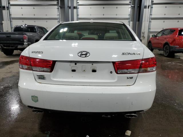 5NPEU46F28H310193 - 2008 HYUNDAI SONATA SE WHITE photo 6