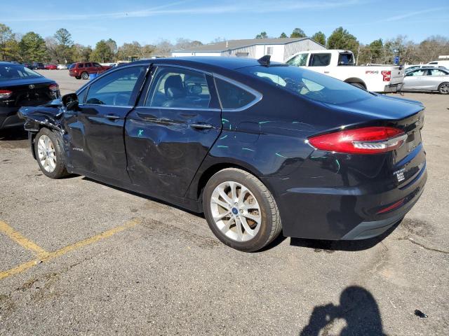 3FA6P0MU6KR140744 - 2019 FORD FUSION SEL BLACK photo 2