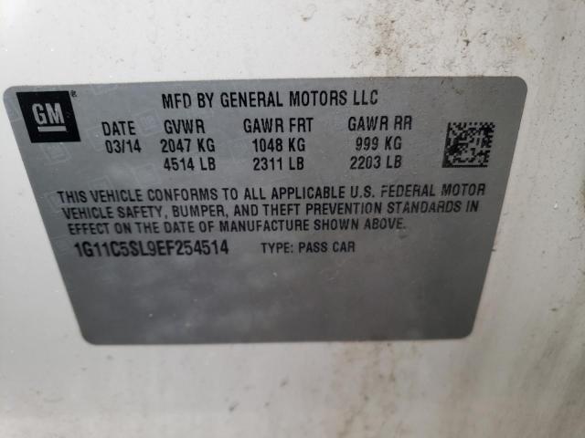 1G11C5SL9EF254514 - 2014 CHEVROLET MALIBU 1LT 米色 照片 12