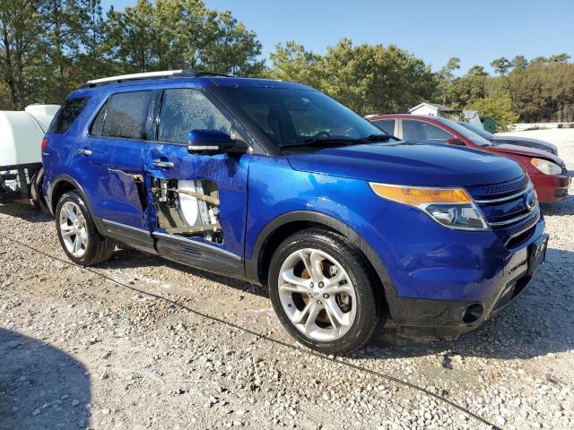 1FM5K7F89FGB82900 - 2015 FORD EXPLORER LIMITED BLUE photo 4