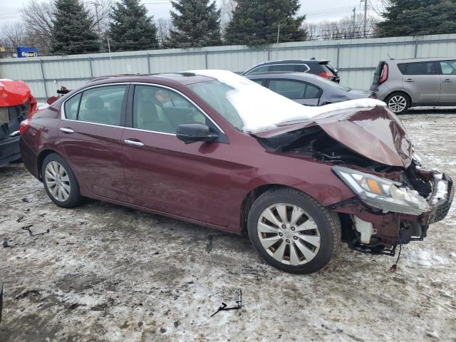 1HGCR2F84FA001023 - 2015 HONDA ACCORD EXL MAROON photo 4