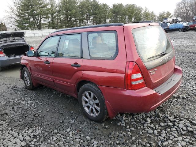 JF1SG65645H734773 - 2005 SUBARU FORESTER 2.5XS MAROON photo 2