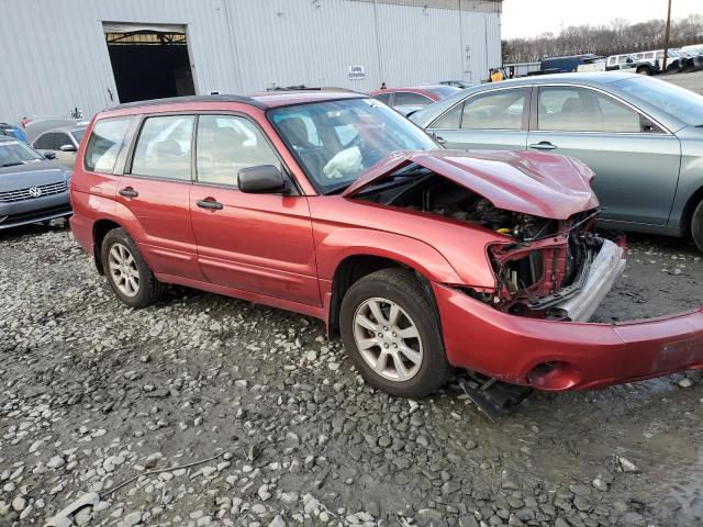 JF1SG65645H734773 - 2005 SUBARU FORESTER 2.5XS მუქწითელი ფოტო 4