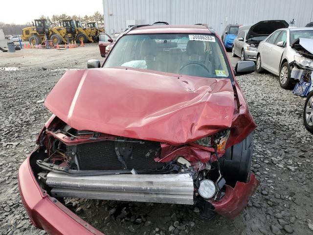 JF1SG65645H734773 - 2005 SUBARU FORESTER 2.5XS მუქწითელი ფოტო 5