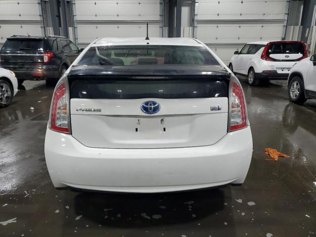 JTDKN3DU2C5442133 - 2012 TOYOTA PRIUS WHITE photo 6