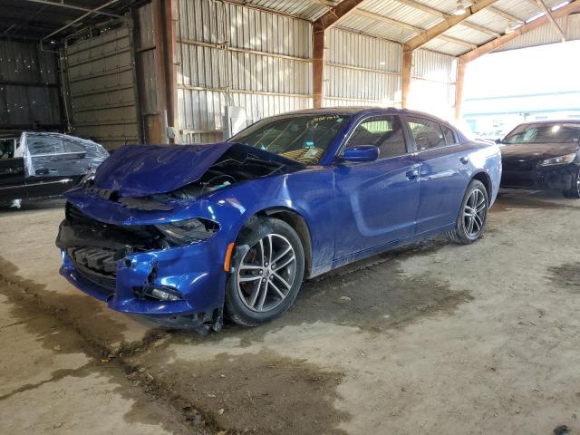 2C3CDXJG4KH755371 - 2019 DODGE CHARGER SXT BLUE photo 1