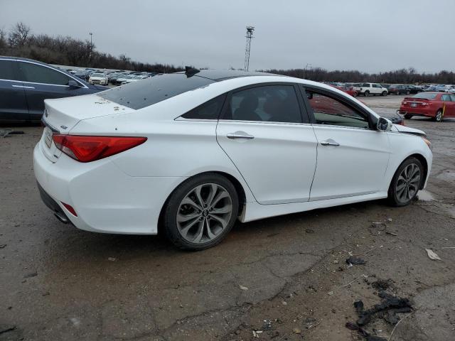 5NPEC4AB9EH820463 - 2014 HYUNDAI SONATA SE WHITE photo 3