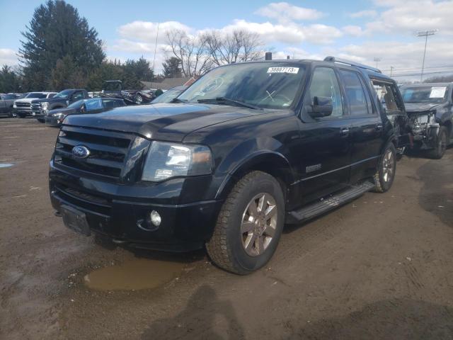 1FMFK20568LA88280 - 2008 FORD EXPEDITION EL LIMITED BLACK photo 1