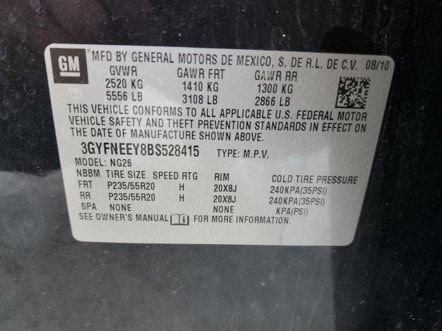 3GYFNEEY8BS528415 - 2011 CADILLAC SRX PERFORMANCE COLLECTION Қара фото 13