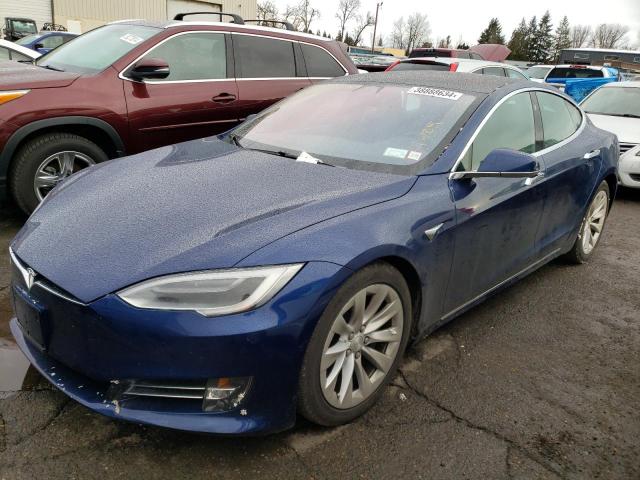 5YJSA1E2XHF191476 - 2017 TESLA MODEL S ლურჯი ფოტო 1