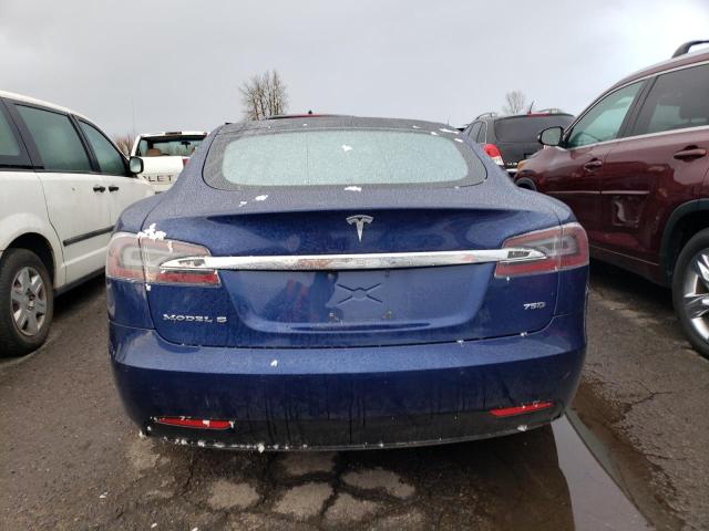 5YJSA1E2XHF191476 - 2017 TESLA MODEL S BLUE photo 6