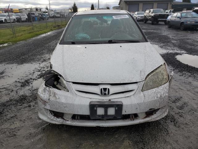 2HGES26874H616614 - 2004 HONDA CIVIC EX WHITE photo 5