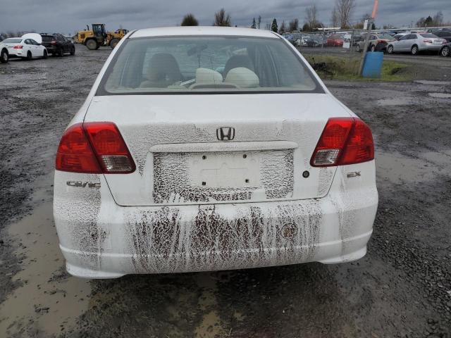 2HGES26874H616614 - 2004 HONDA CIVIC EX WHITE photo 6