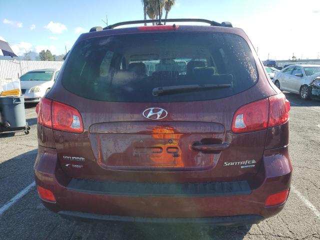 5NMSG73D58H188862 - 2008 HYUNDAI SANTA FE GLS BURGUNDY photo 6