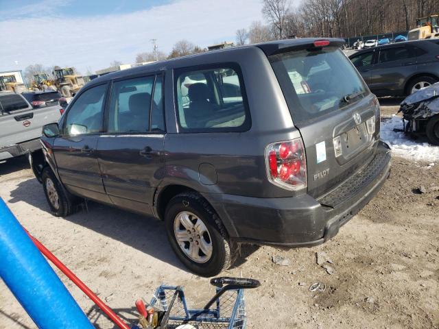 5FNYF181X7B009336 - 2007 HONDA PILOT LX GRAY photo 2