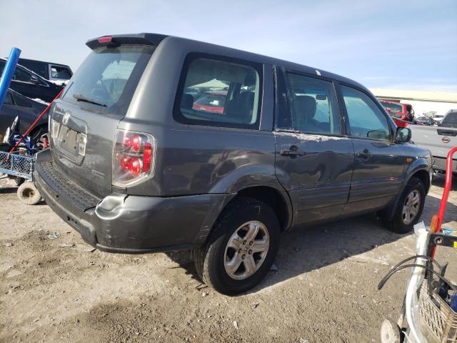 5FNYF181X7B009336 - 2007 HONDA PILOT LX GRAY photo 3