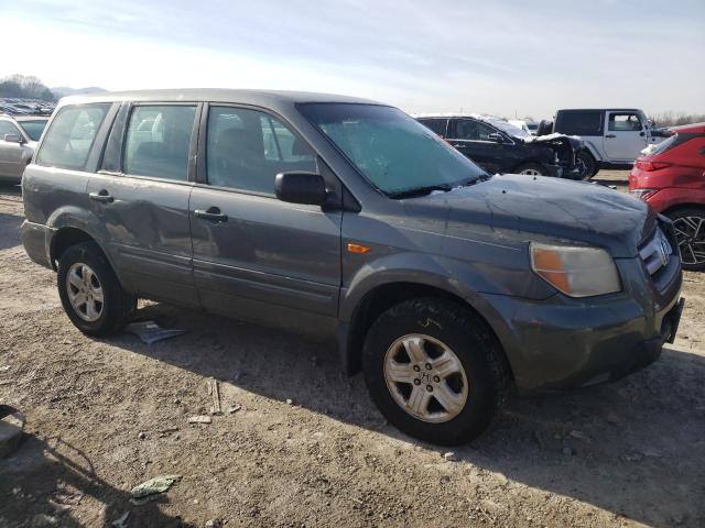 5FNYF181X7B009336 - 2007 HONDA PILOT LX GRAY photo 4