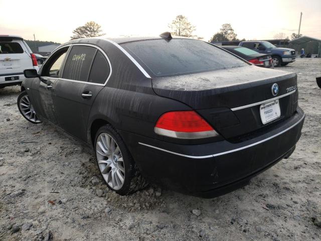 WBAHN83557DT71469 - 2007 BMW 750 BLACK photo 3