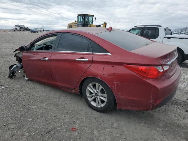 5NPEB4AC2EH896053 - 2014 HYUNDAI SONATA GLS RED photo 2