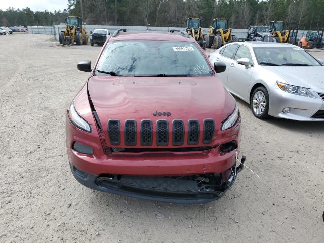 1C4PJLAB9HW508389 - 2017 JEEP CHEROKEE SPORT RED photo 5