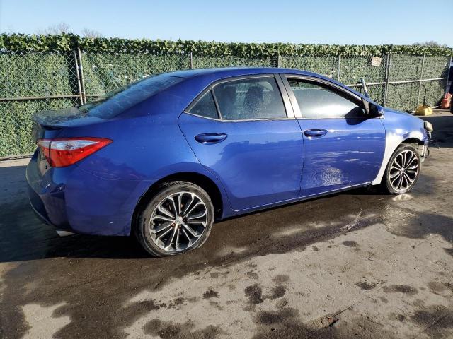 2T1BURHE4EC213239 - 2014 TOYOTA COROLLA L BLUE photo 3