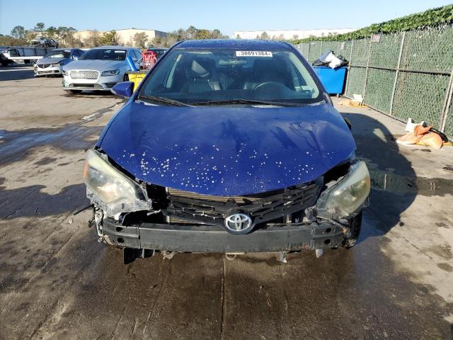 2T1BURHE4EC213239 - 2014 TOYOTA COROLLA L BLUE photo 5