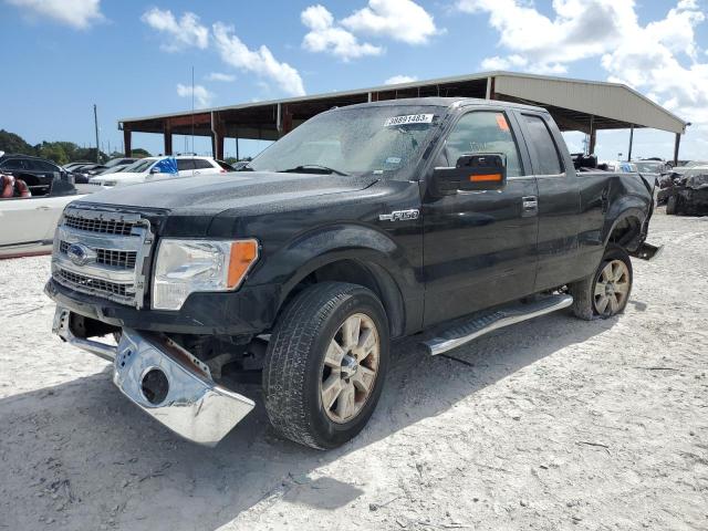 1FTEX1CM9EKD10049 - 2014 FORD F150 SUPER CAB BLACK photo 1