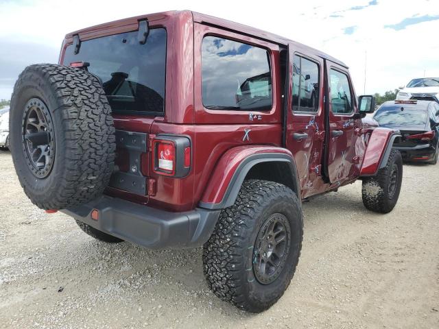 1C4JJXFG6NW101305 - 2022 JEEP WRANGLER RUBICON MAROON photo 3