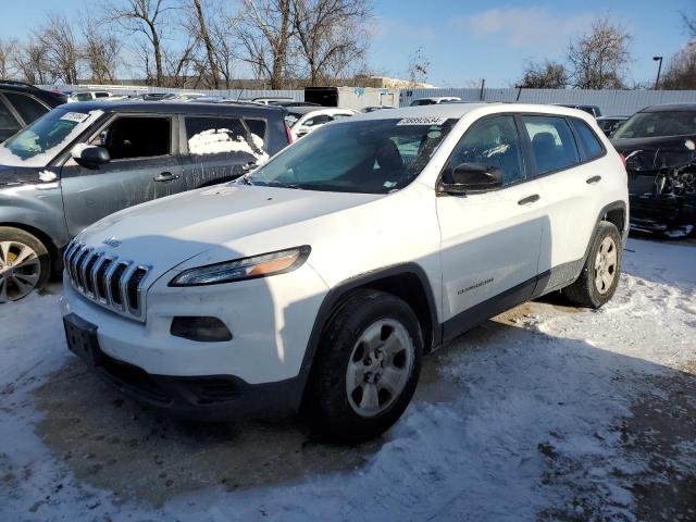 1C4PJLAB9EW104570 - 2014 JEEP CHEROKEE SPORT WHITE photo 1