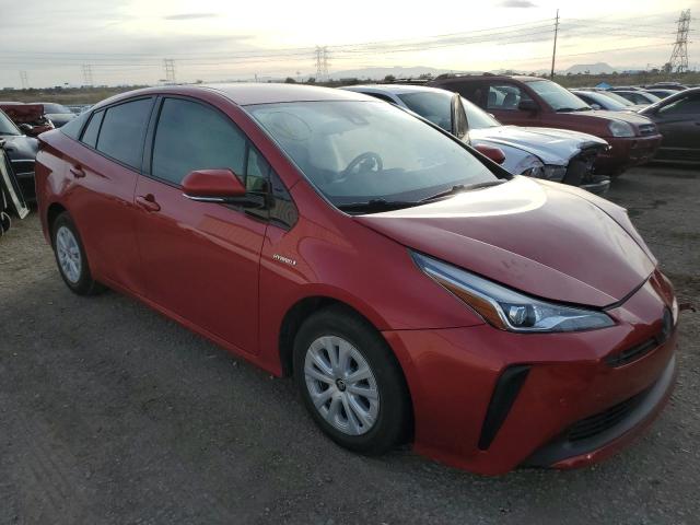 JTDKARFU6L3109389 - 2020 TOYOTA PRIUS L RED photo 4