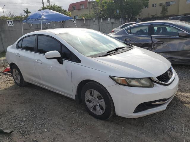 19XFB2F54EE013013 - 2014 HONDA CIVIC LX WHITE photo 4