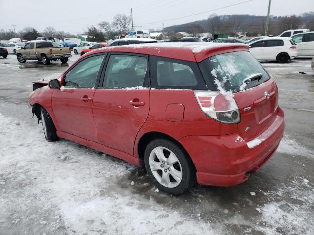 2T1KR30E38C709969 - 2008 TOYOTA COROLLA MA XR RED photo 2