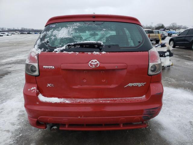 2T1KR30E38C709969 - 2008 TOYOTA COROLLA MA XR RED photo 6