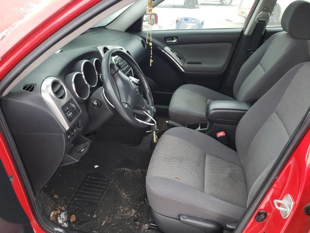 2T1KR30E38C709969 - 2008 TOYOTA COROLLA MA XR RED photo 7