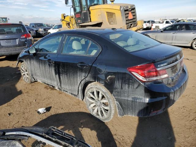 19XFB2F98FE061151 - 2015 HONDA CIVIC EXL შავი ფოტო 2