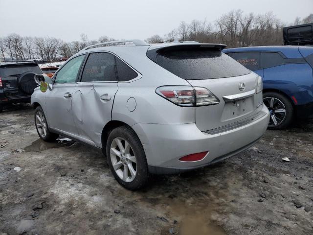 2T2BK1BA7CC152037 - 2012 LEXUS RX 350 SILVER photo 2