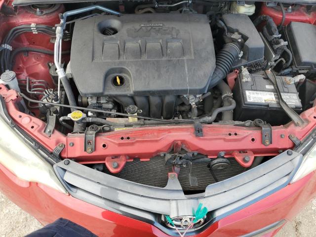 5YFBURHE7FP254076 - 2015 TOYOTA COROLLA L RED photo 11