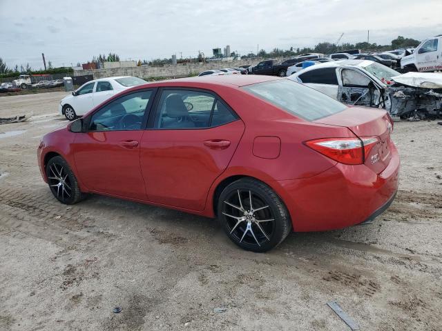 5YFBURHE7FP254076 - 2015 TOYOTA COROLLA L RED photo 2